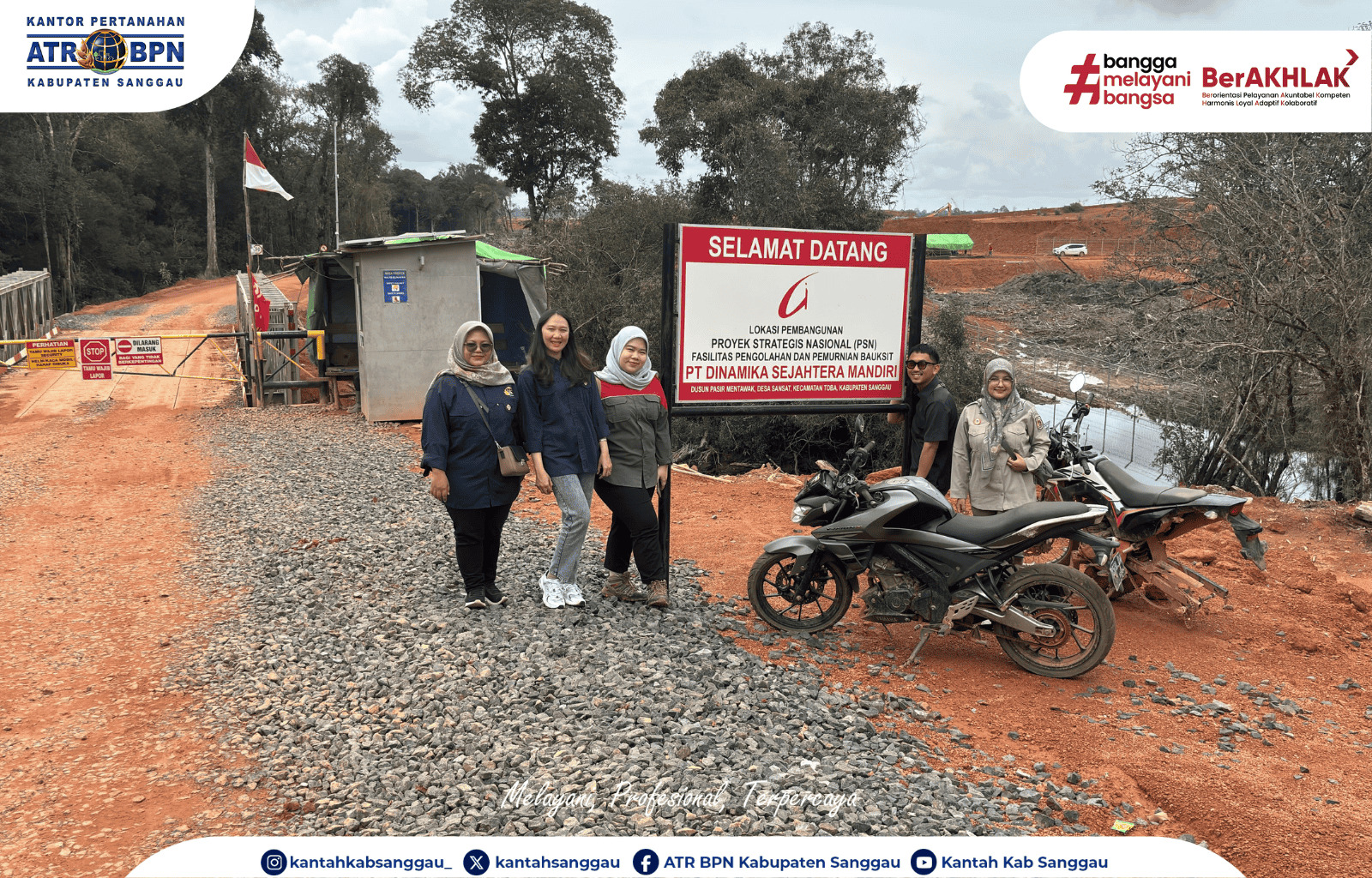 Kantor Pertanahan Kabupaten Sanggau Laksanakan Peninjauan Lapangan Pertimbangan Teknis Pertanahan di PT Dinamika Sejahtera Mandiri