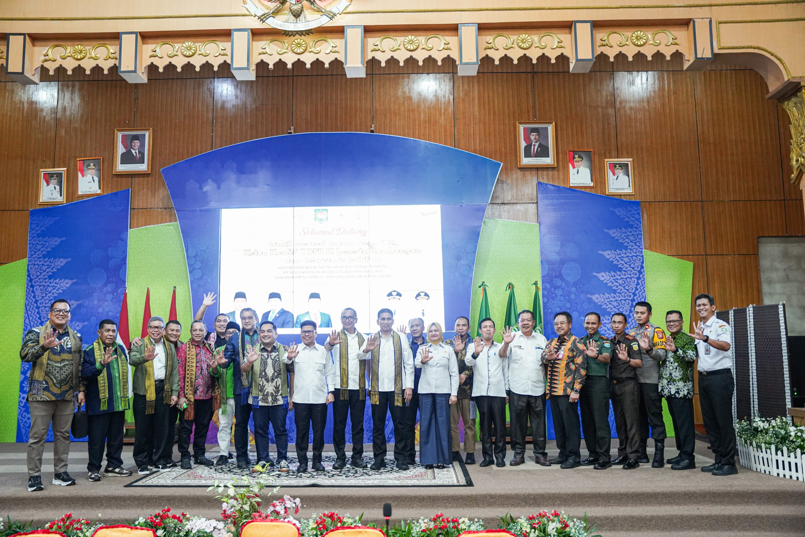 BPN Kalbar Ikuti Kunjungan Kerja Tim Panja Pengelolaan Perbatasan di Kabupaten Sambas