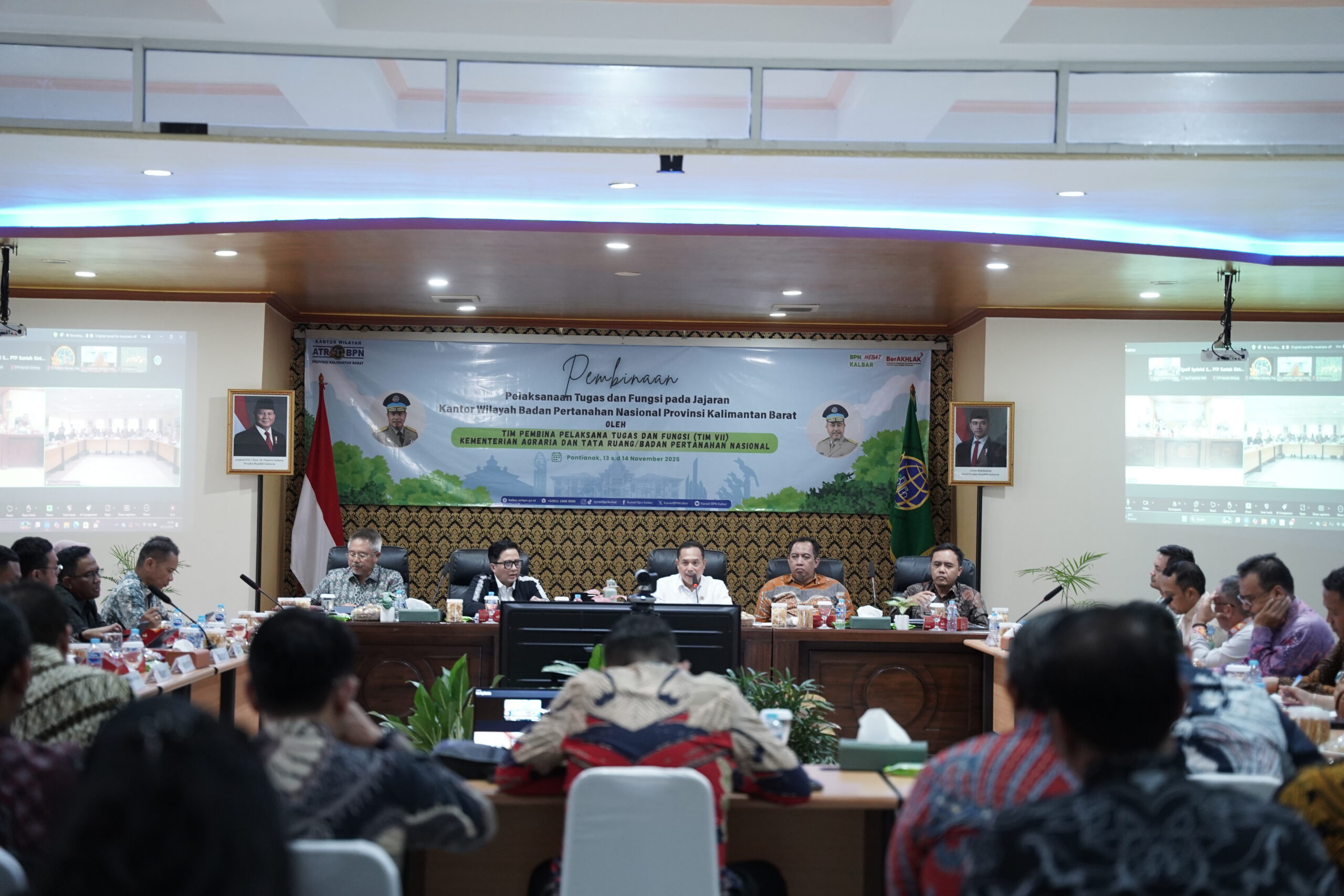 Kanwil BPN Kalbar Terima Kunjungan Tim VII Kementerian ATR/BPN untuk Penguatan Tusi dan Pelayanan Publik