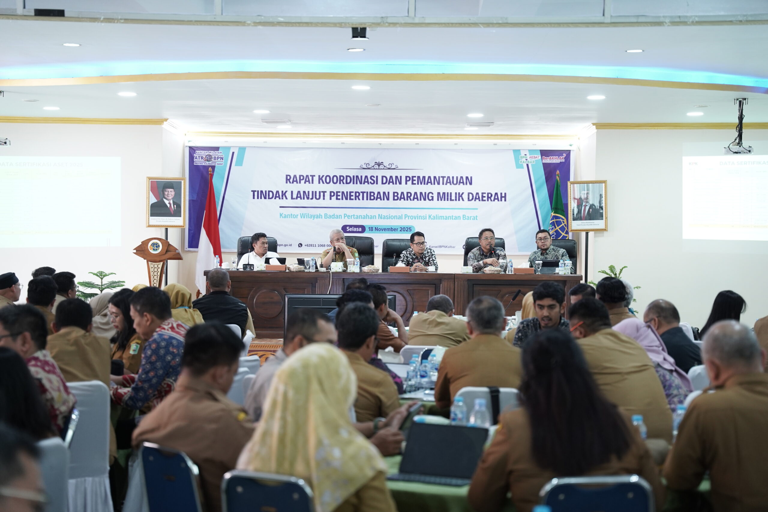 BPN Kalbar Hadiri Rakor Penertiban Aset Daerah Bersama KPK di Pontianak