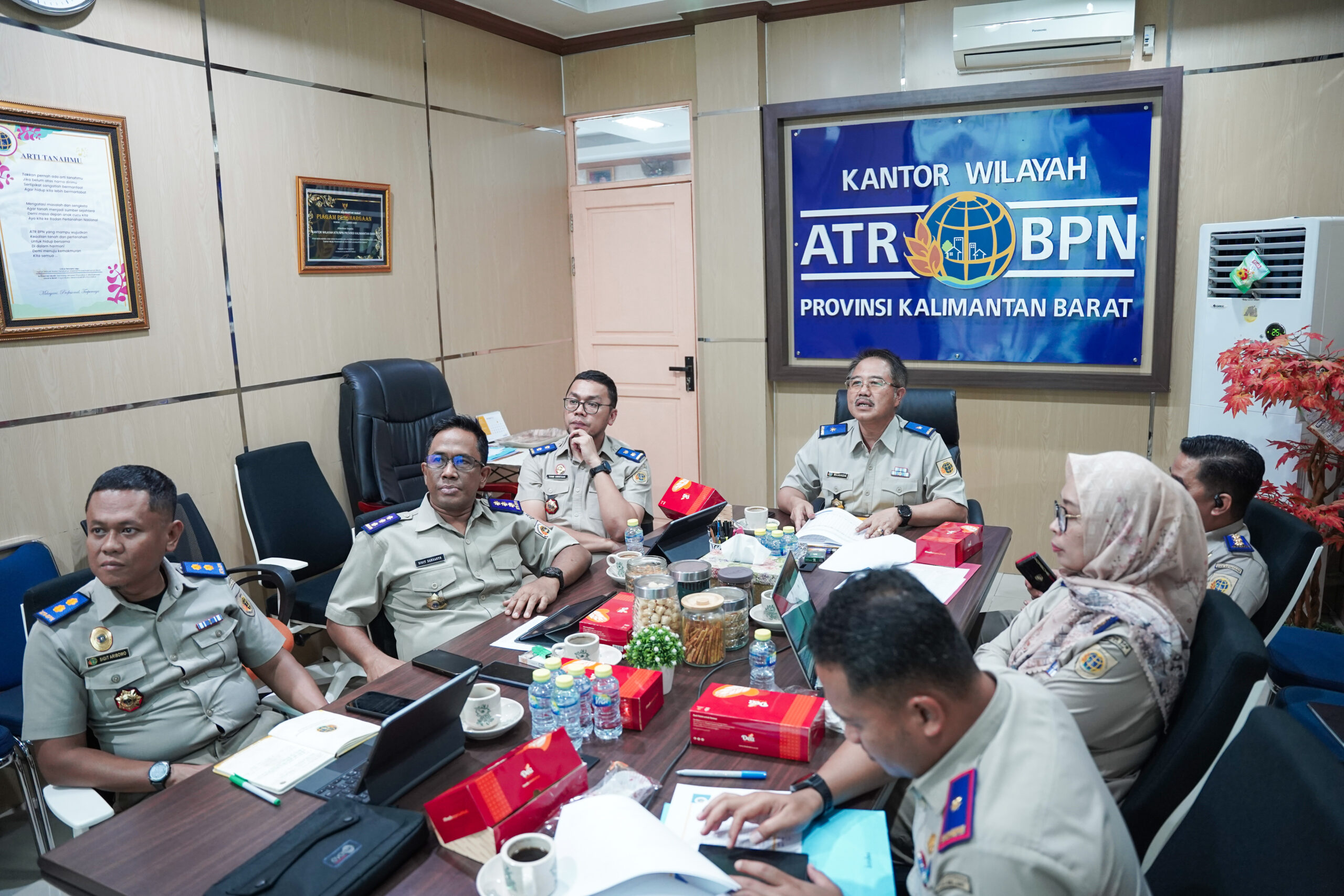 Kanwil BPN Kalbar Laksanakan Monitoring dan Evaluasi Bersama Kantor Pertanahan se-Kalimantan Barat