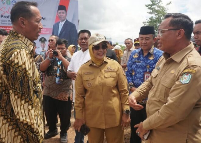 Kepala Kantor Pertanahan Mempawah Bersama Pemkab Tinjau Lokasi Sekolah Unggul Garuda di Desa Antibar