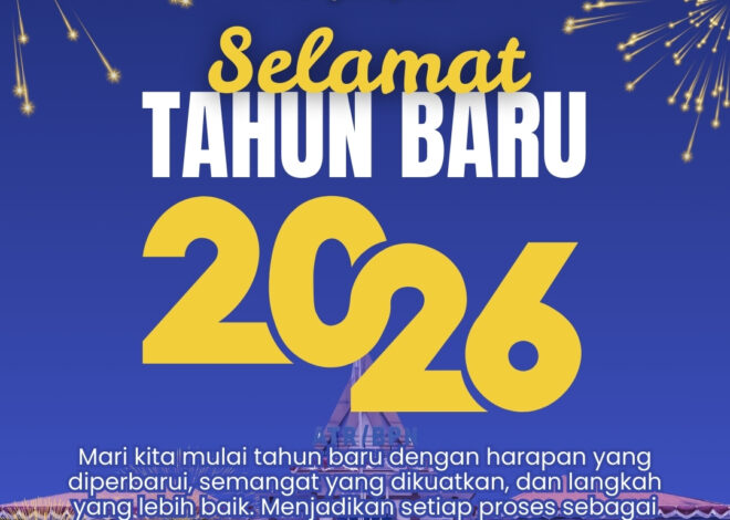 Keluarga Besar Kanwil BPN Kalimantan Barat Ucapkan Selamat Tahun Baru 2026
