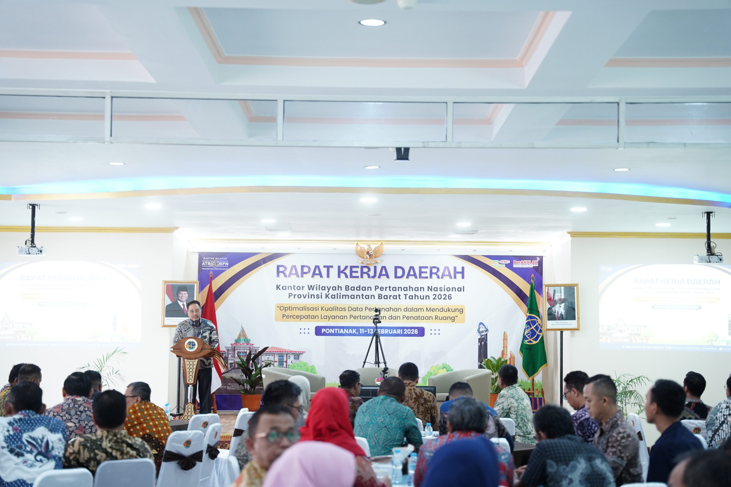 Kanwil BPN Kalimantan Barat Buka Rakerda 2026, Fokus pada Kualitas Data Pertanahan