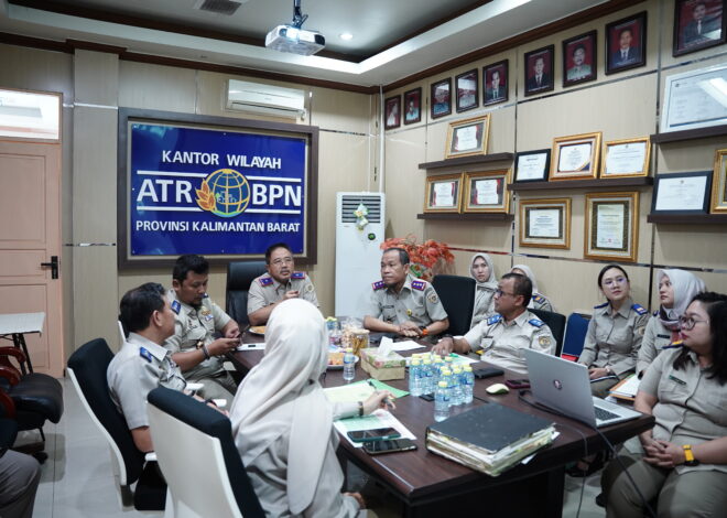 Kanwil BPN Kalbar–Kantah Pontianak Perkuat Koordinasi Penanganan Permasalahan Pertanahan