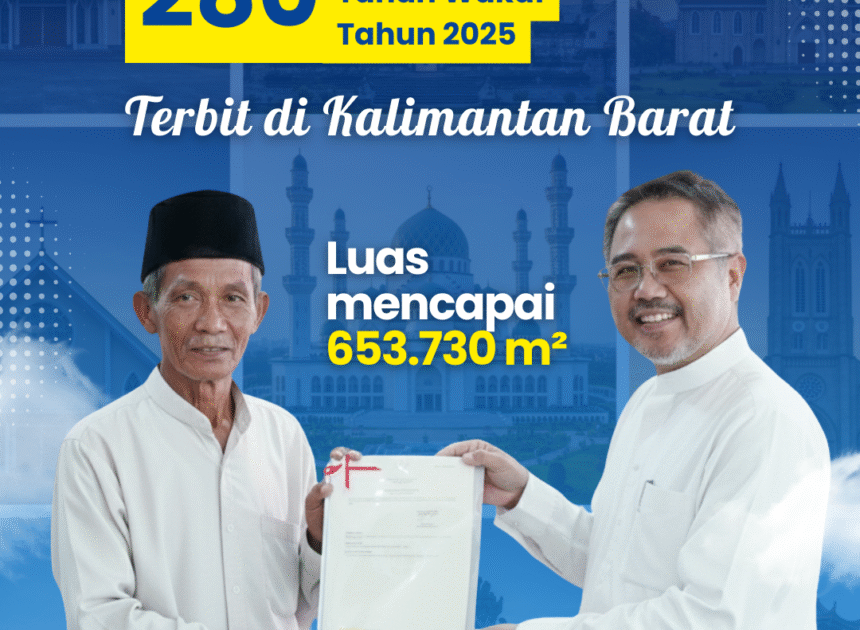 ATR/BPN Terbitkan 280 Sertipikat Tanah Wakaf di Kalimantan Barat Sepanjang 2025