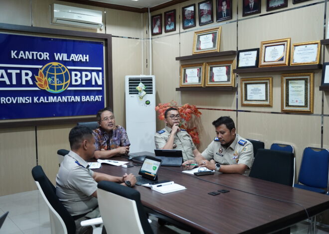 BPN Kalbar Ikuti Rakor Sinkronisasi Reforma Agraria di Atas HPL Bank Tanah