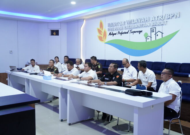 BPN Kalbar Bahas Target Operasi Penanganan Tindak Pidana Pertanahan 2026