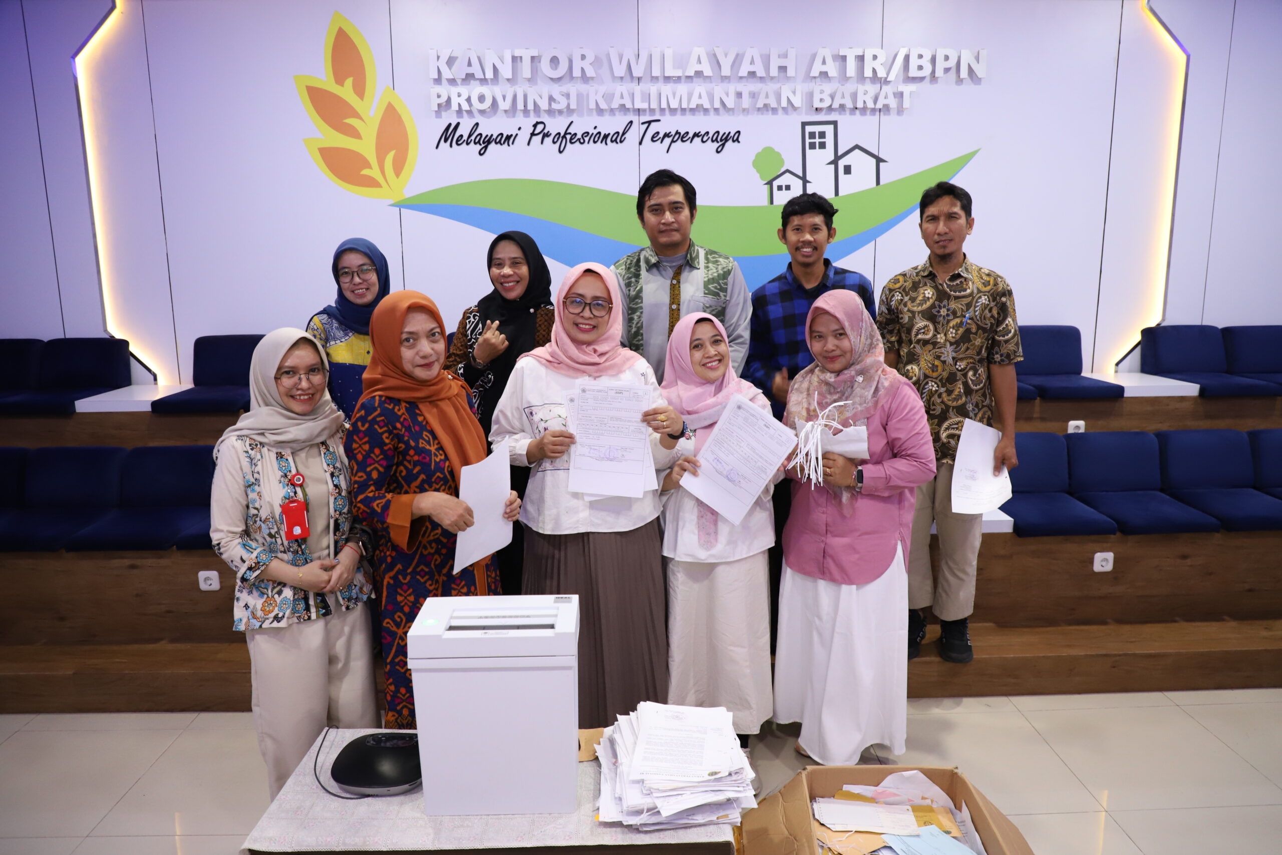 BPN Kalbar Musnahkan Arsip Kedaluwarsa untuk Perkuat Tata Kelola Kearsipan