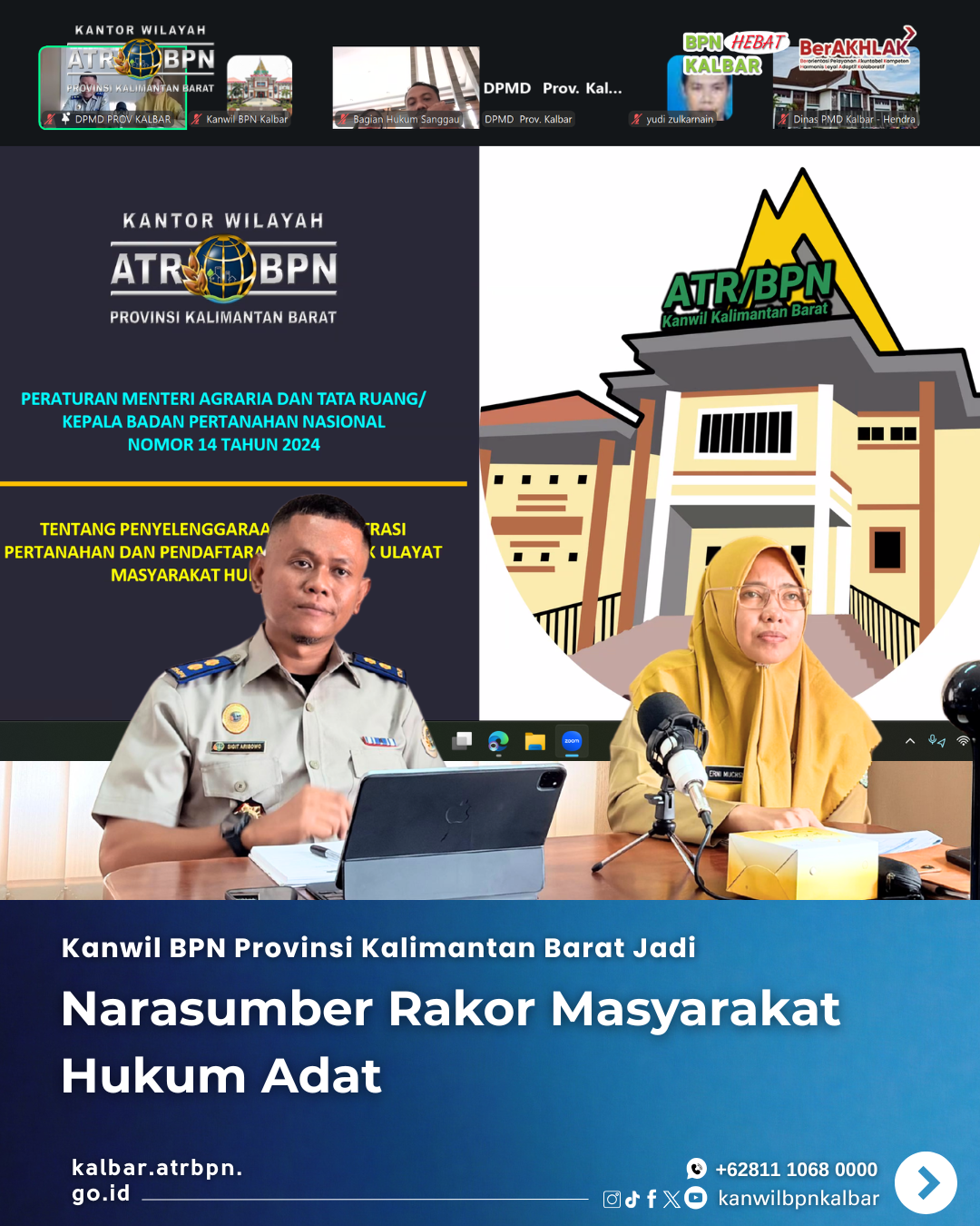 Kanwil BPN Kalbar Dorong Penguatan Pengakuan Masyarakat Hukum Adat