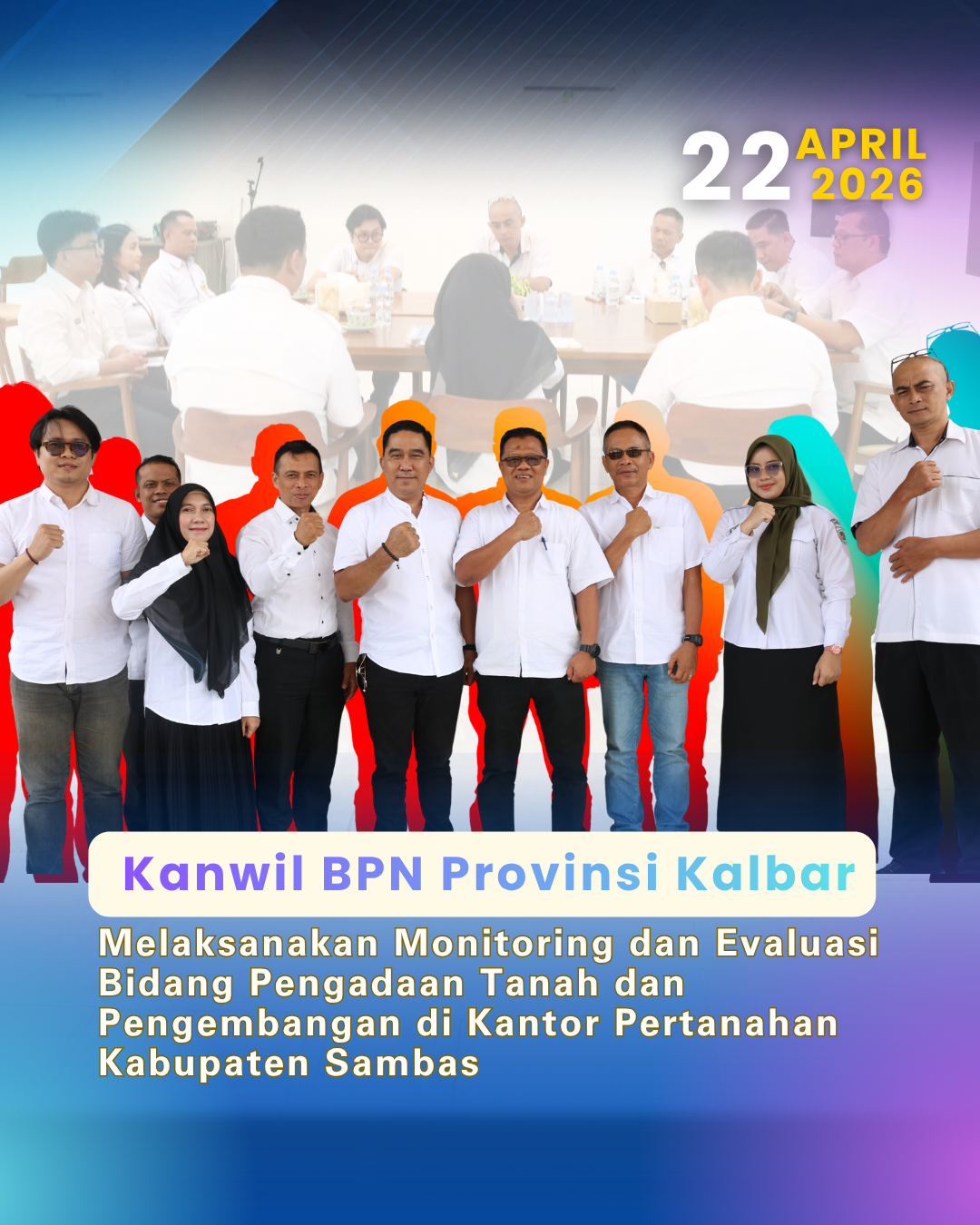 Kanwil BPN Kalbar Lakukan Monitoring Data Pertanahan di Sambas
