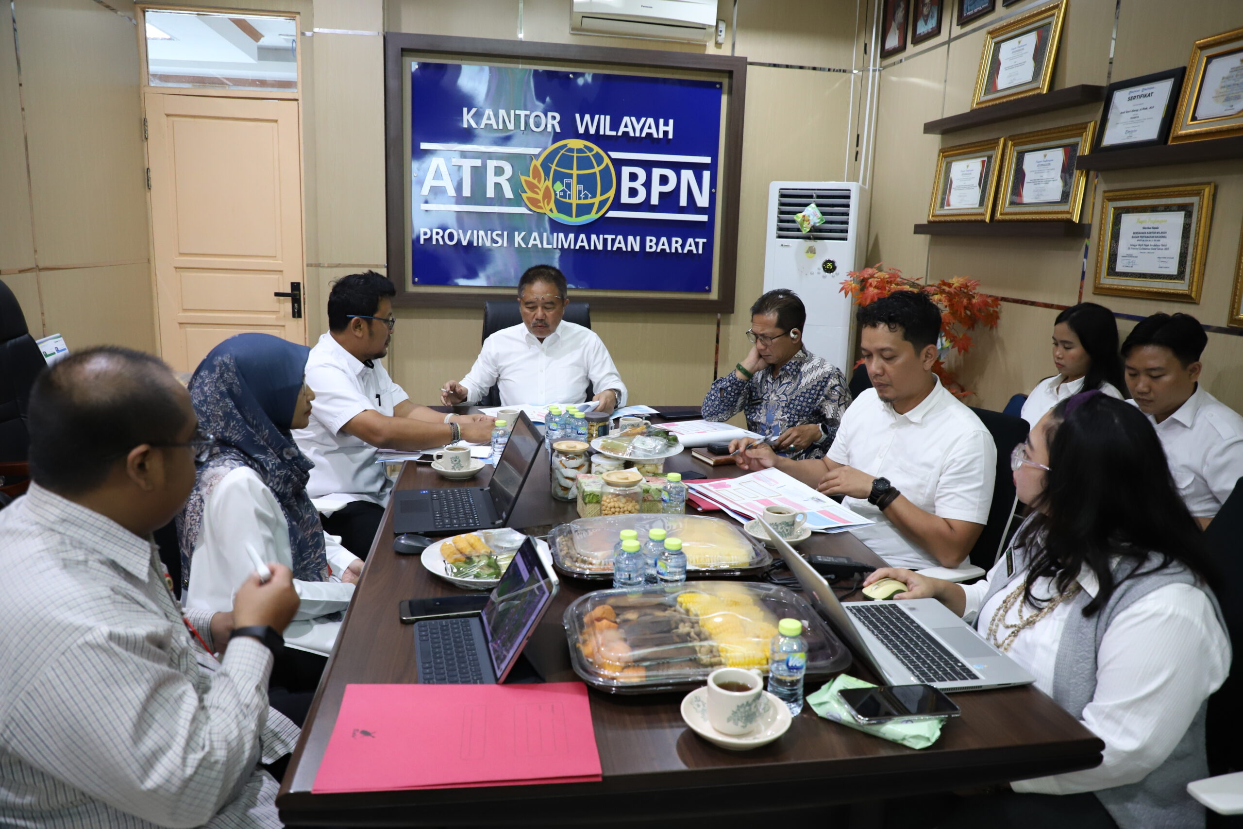Kanwil BPN Kalbar Bahas Hasil Penelitian Lapang Terkait Pembatalan Hak di Kubu Raya