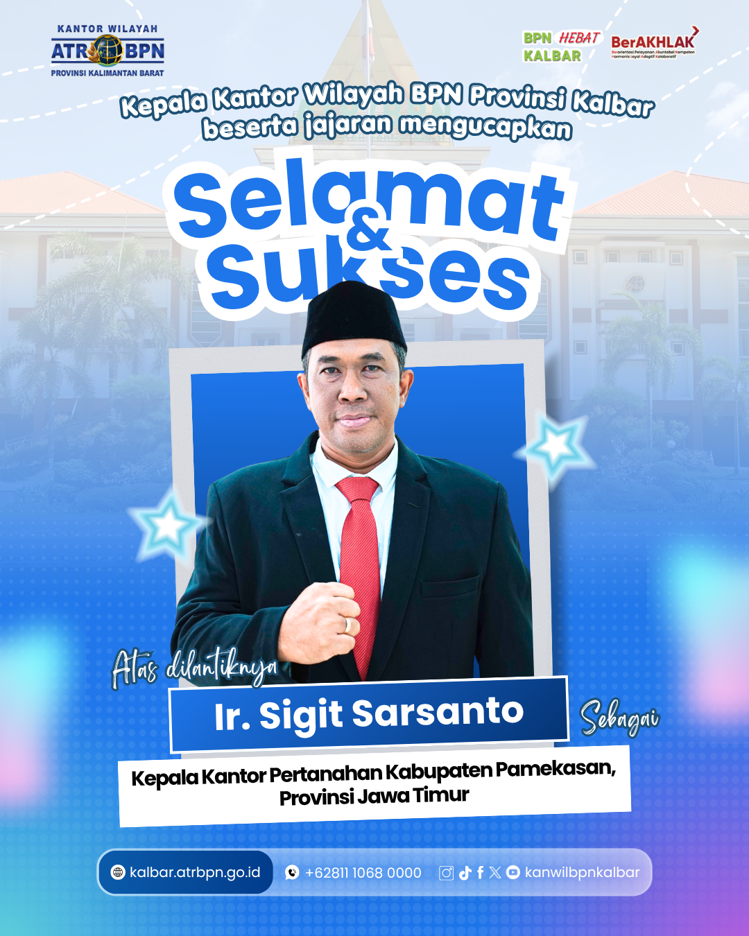 Dari Kalbar ke Pamekasan, Sigit Sarsanto Jalankan Tugas Baru
