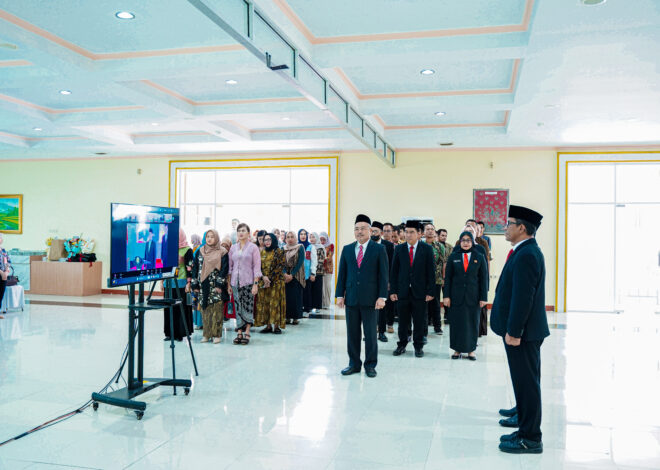 Pejabat BPN Kalbar Ikuti Pelantikan Nasional, Nusron Tekankan Integritas dan Pelayanan