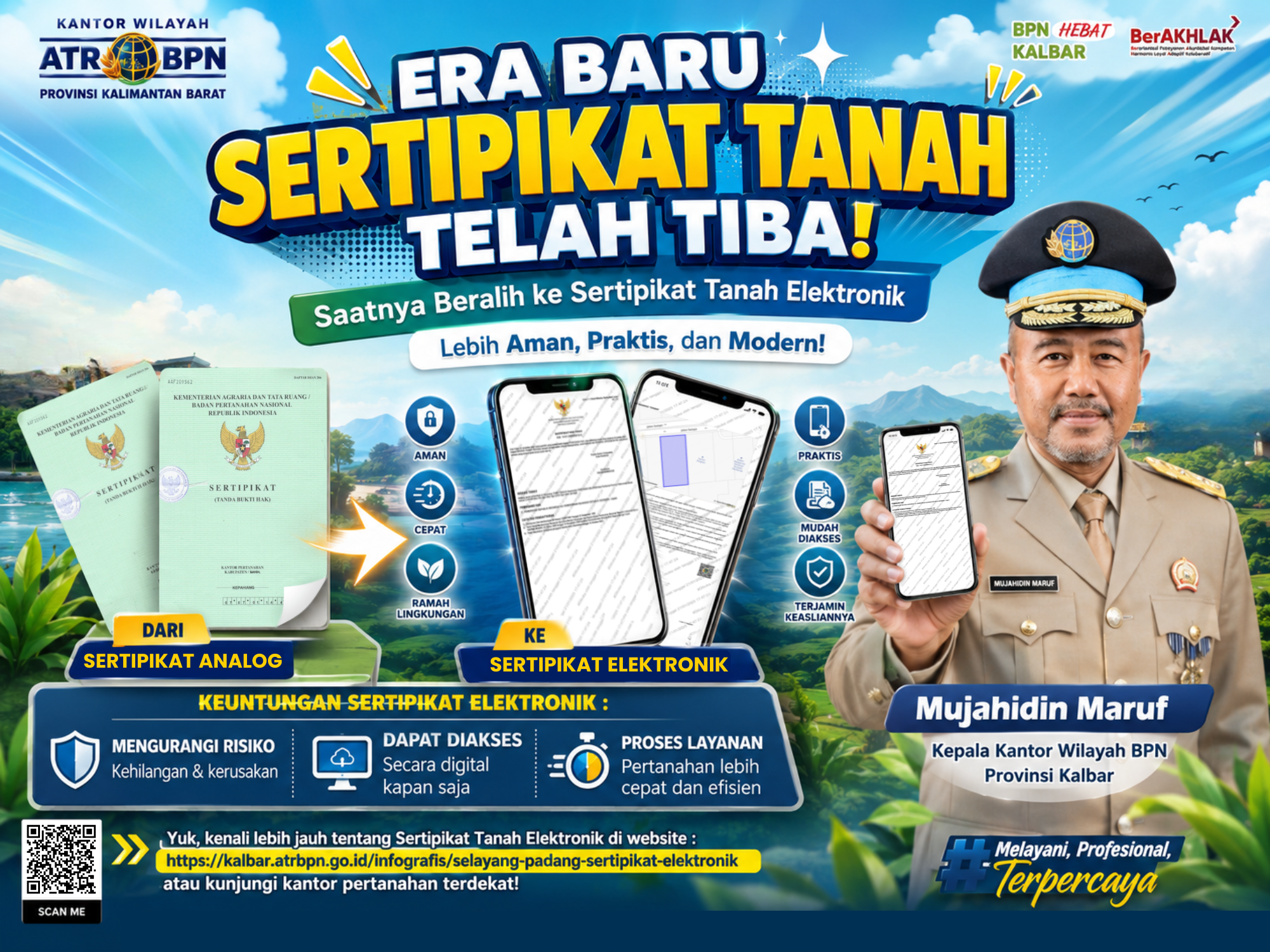 Era Baru Pertanahan Dimulai, Sertipikat Elektronik Kini Jadi Andalan