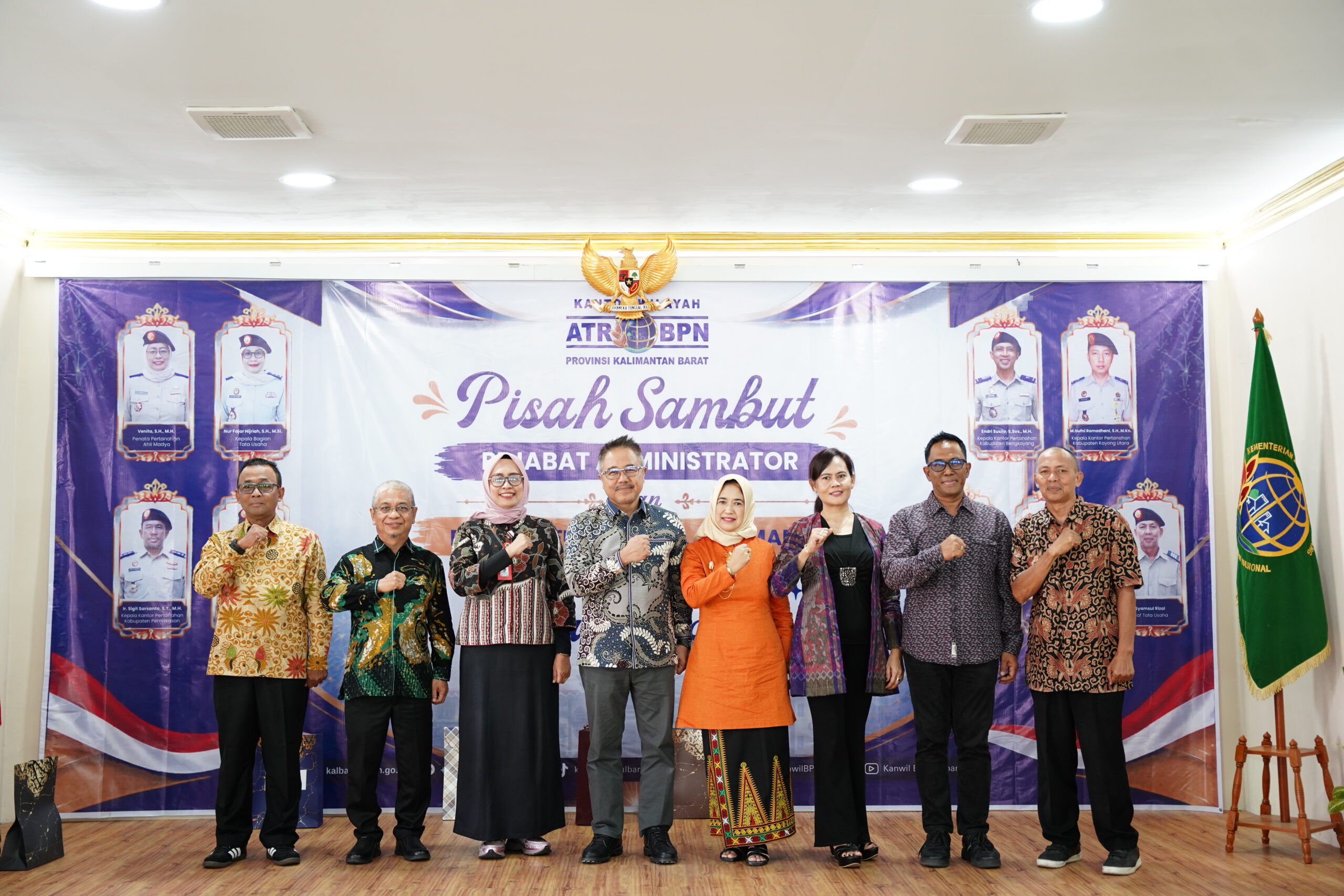 BPN Kalbar Gelar Pisah Sambut dan Apresiasi Purna Tugas