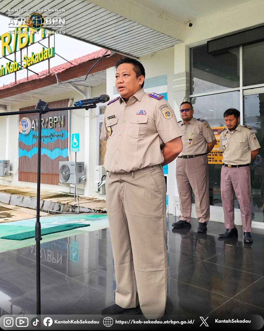 Apel Pagi Kantor Pertanahan Kabupaten Sekadau