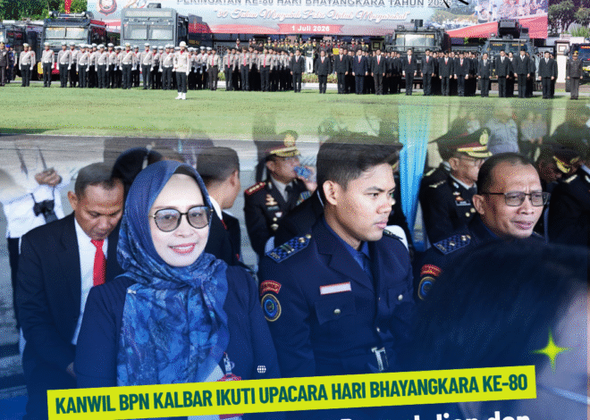 BPN Kalbar Hadiri Upacara Hari Bhayangkara ke-80 di Pontianak