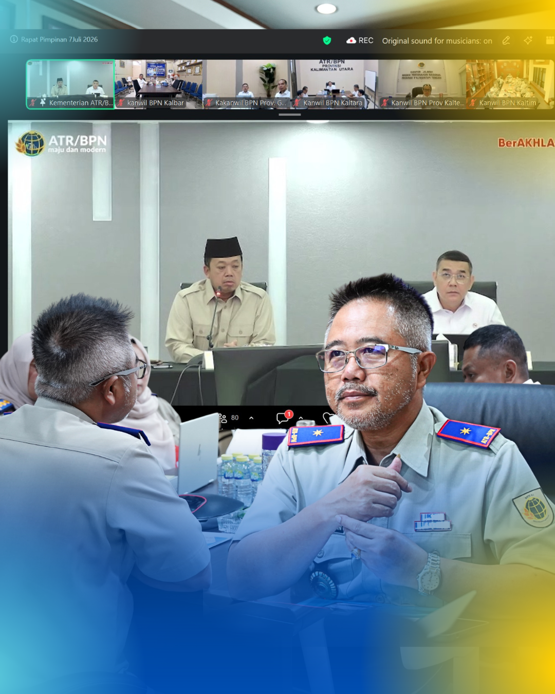 Mujahidin Maruf Ikuti Rapat Pimpinan ATR/BPN Bahas Percepatan Layanan Pertanahan