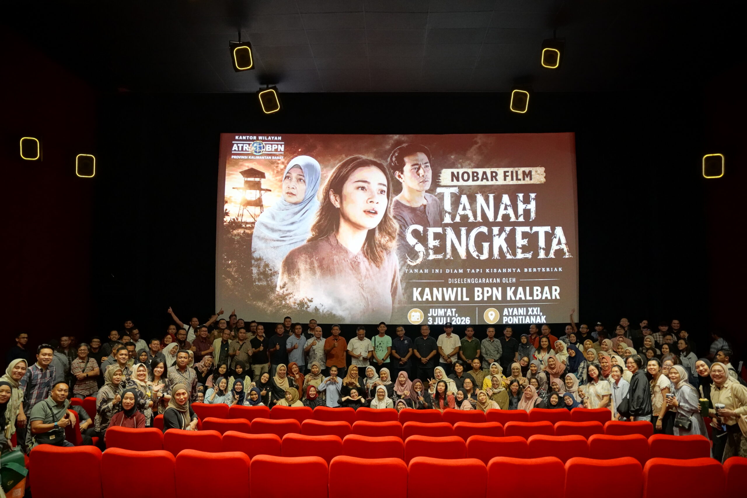 BPN Kalbar Gelar Nobar Film Tanah Sengketa, Angkat Pentingnya Kepastian Hukum Tanah