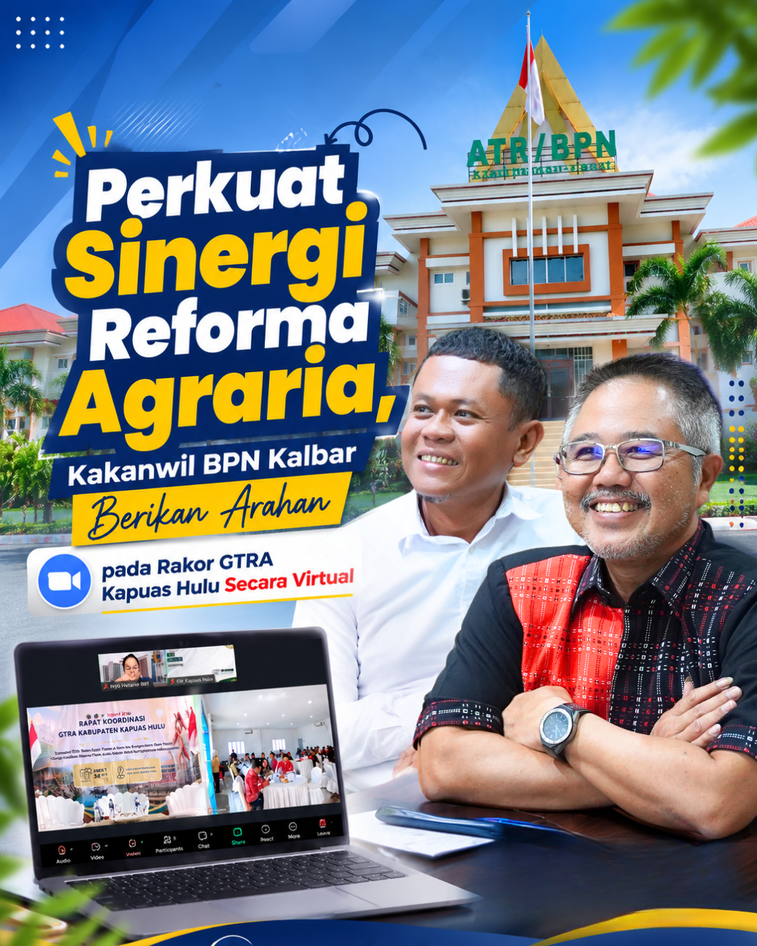 Kanwil BPN Kalbar Dorong Penguatan Sinergi Reforma Agraria melalui Rakor GTRA Kabupaten Kapuas Hulu