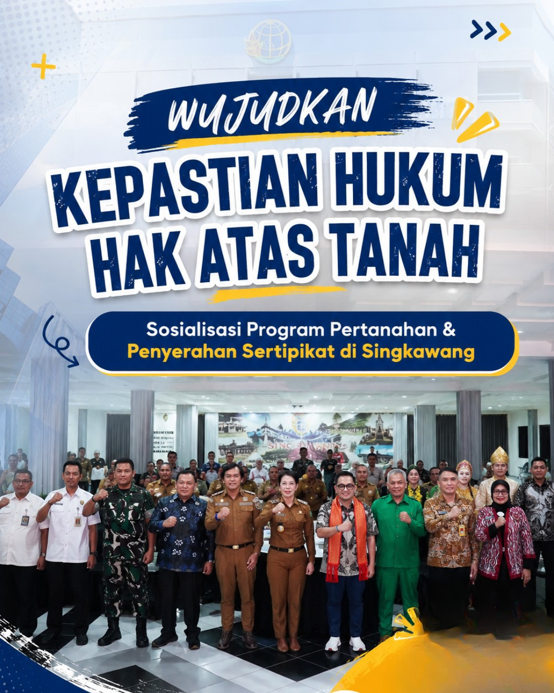 Komisi II DPR RI Apresiasi Inovasi Layanan Pertanahan saat Sosialisasi Program ATR/BPN di Singkawang