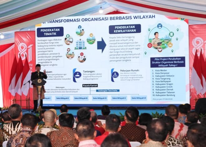 Transformasi Kementerian ATR/BPN, 10 Kantah Mulai Terapkan Sistem Organisasi Berbasis Wilayah untuk Percepat Pelayanan bagi Masyarakat