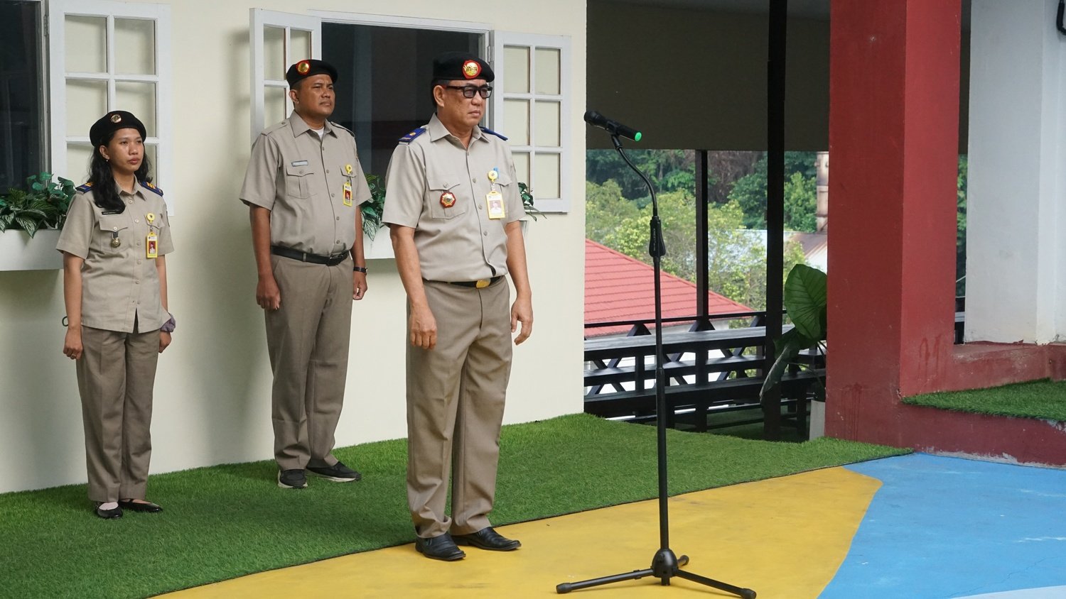 Apel Pagi Kantor Pertanahan Kabupaten Sanggau, Perkuat Disiplin dan Kepedulian Lingkungan Kerja